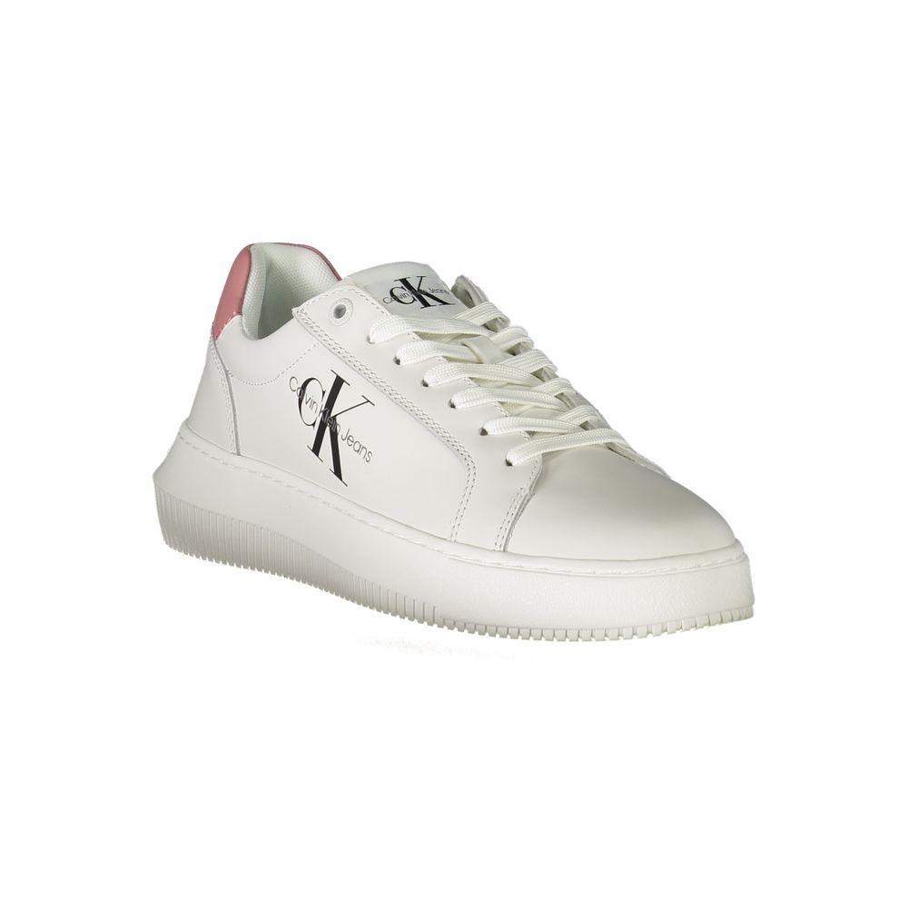 Calvin Klein White Polyester Sneaker - ACCEXO