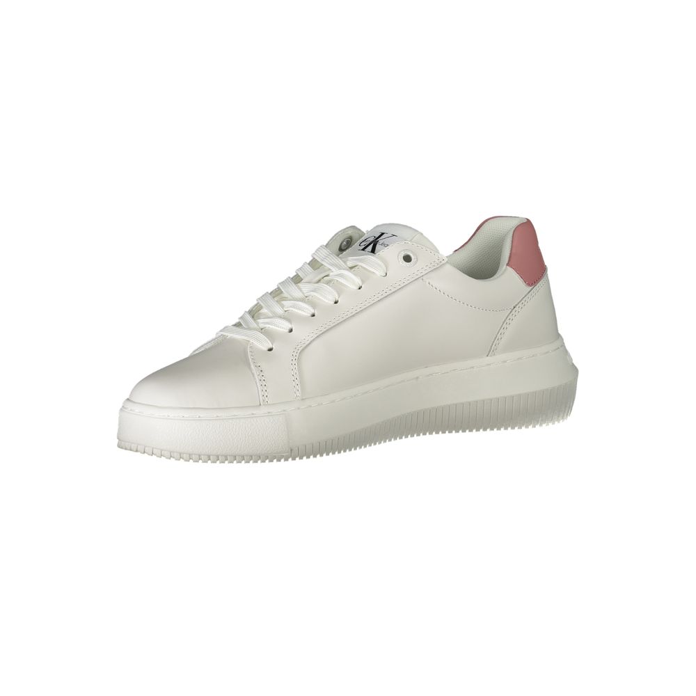Calvin Klein White Polyester Sneaker - ACCEXO
