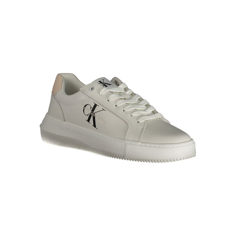 Calvin Klein White Polyester Sneaker - ACCEXO