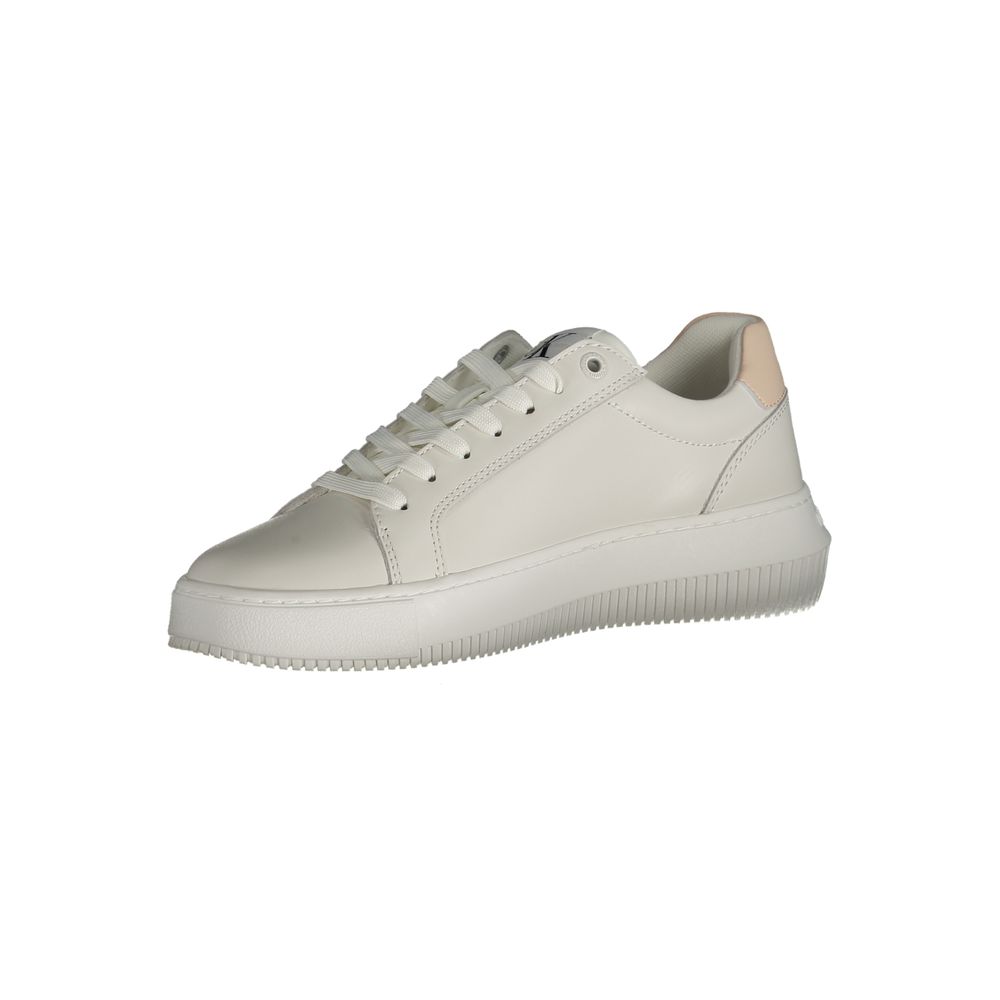 Calvin Klein White Polyester Sneaker - ACCEXO