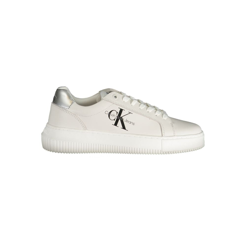 Calvin Klein White Polyester Sneaker - ACCEXO