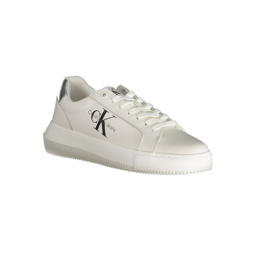 Calvin Klein White Polyester Sneaker - ACCEXO