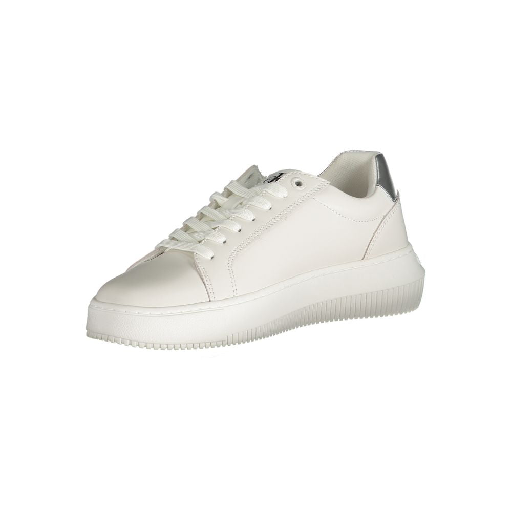 Calvin Klein White Polyester Sneaker - ACCEXO