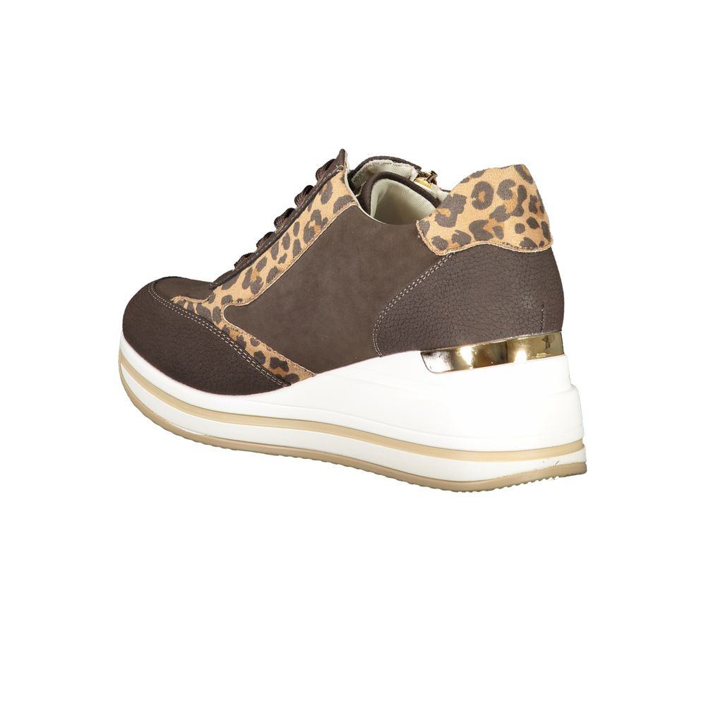 Laura Biagiotti Brown Polyester Women Sneaker - ACCEXO
