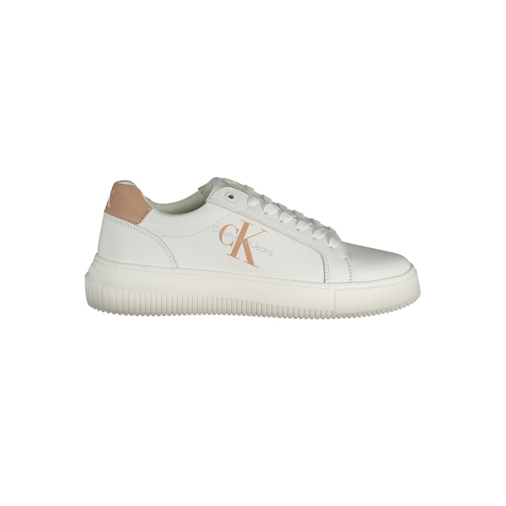 Calvin Klein White Leather Women Sneaker - ACCEXO