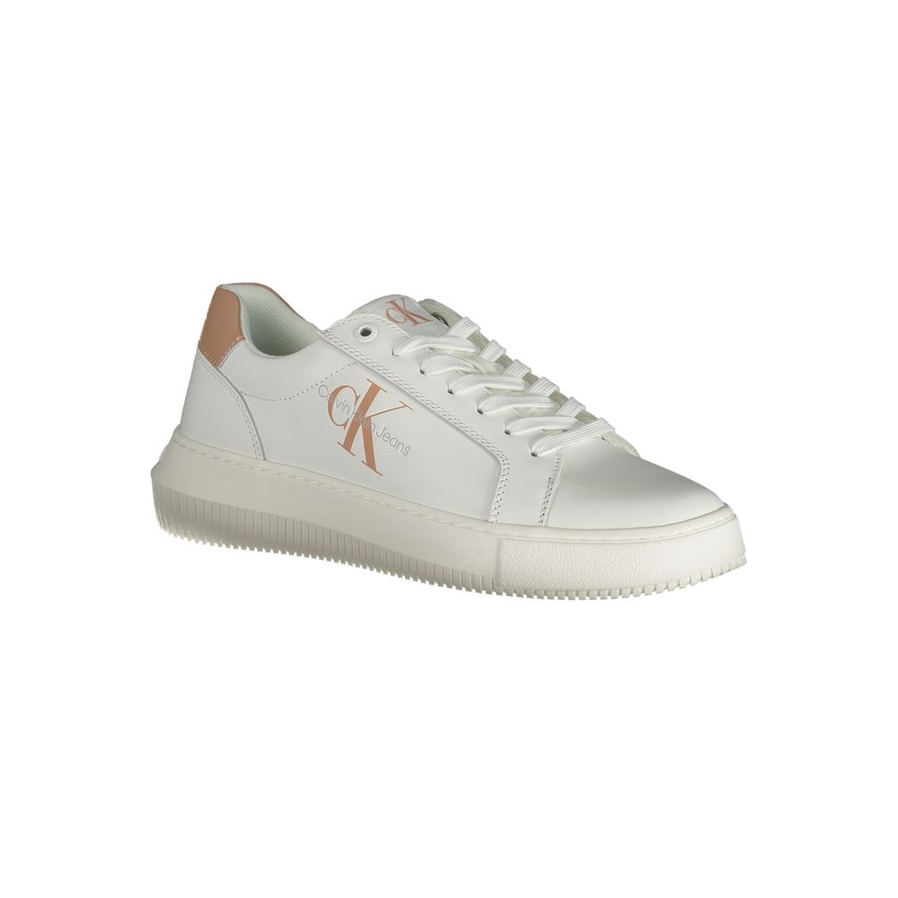 Calvin Klein White Leather Women Sneaker - ACCEXO