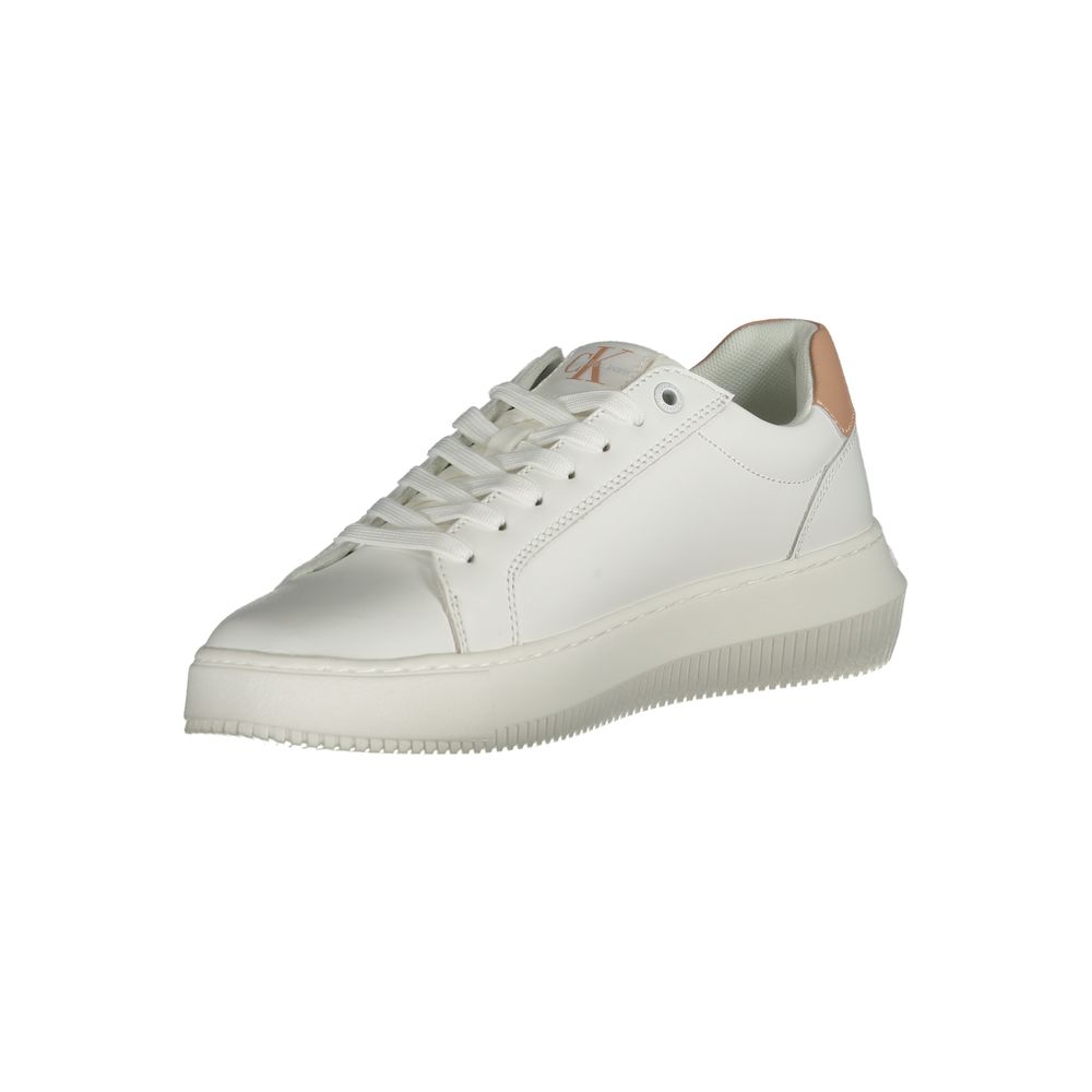 Calvin Klein White Leather Women Sneaker - ACCEXO