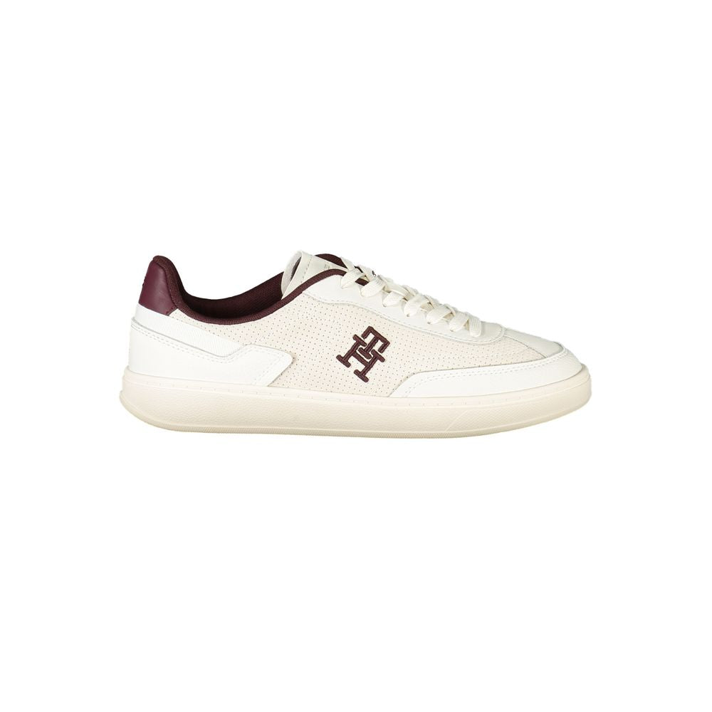 Tommy Hilfiger Beige Leather Women Sneaker - ACCEXO