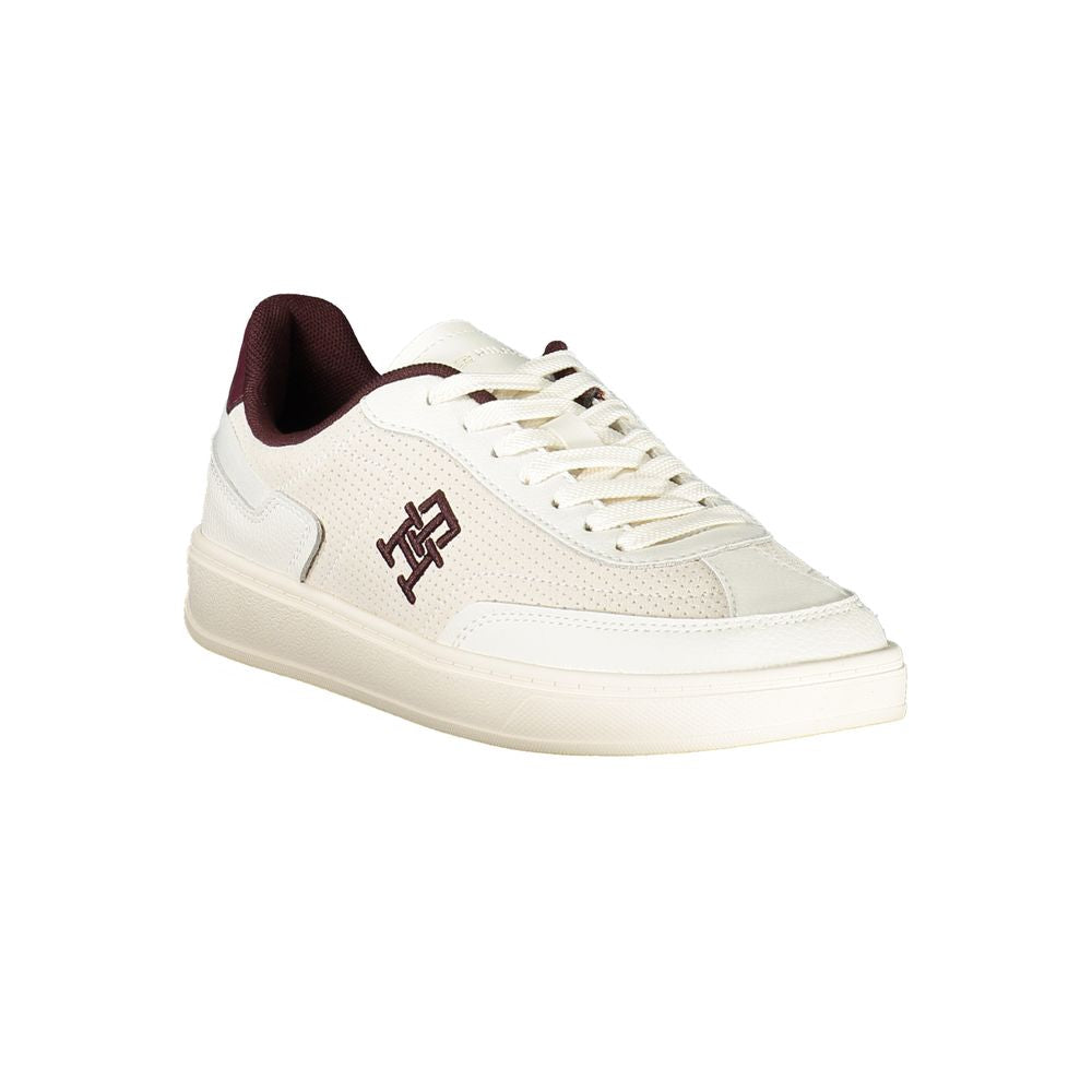Tommy Hilfiger Beige Leather Women Sneaker - ACCEXO