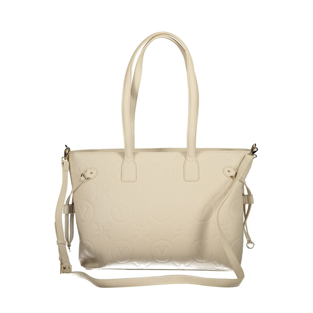 Mario Valentino Beige Polyethylene Handbag - ACCEXO