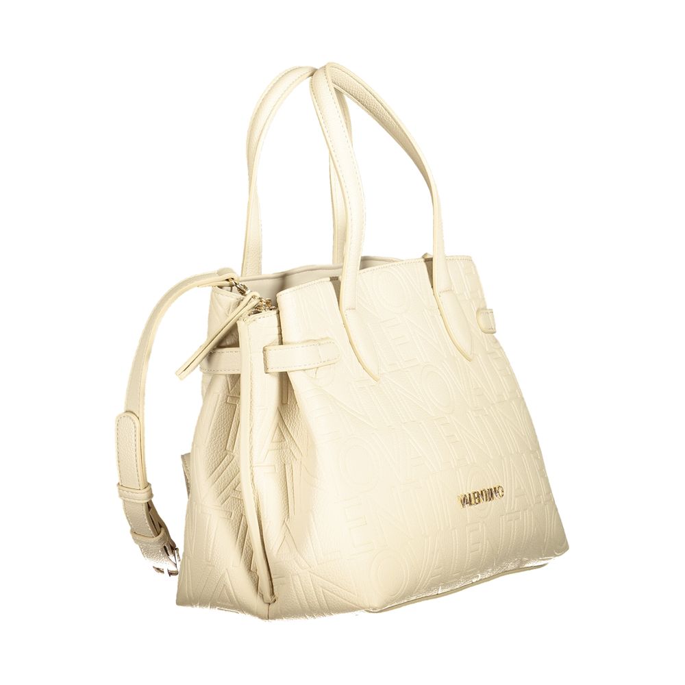 Mario Valentino Beige Polyethylene Women Handbag - ACCEXO