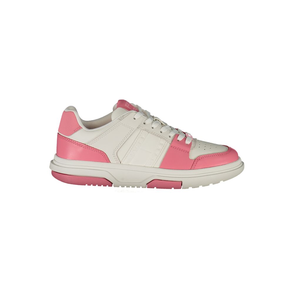 Tommy Hilfiger Pink Leather Women Sneaker - ACCEXO