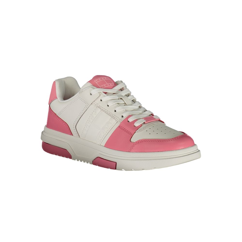 Tommy Hilfiger Pink Leather Women Sneaker - ACCEXO