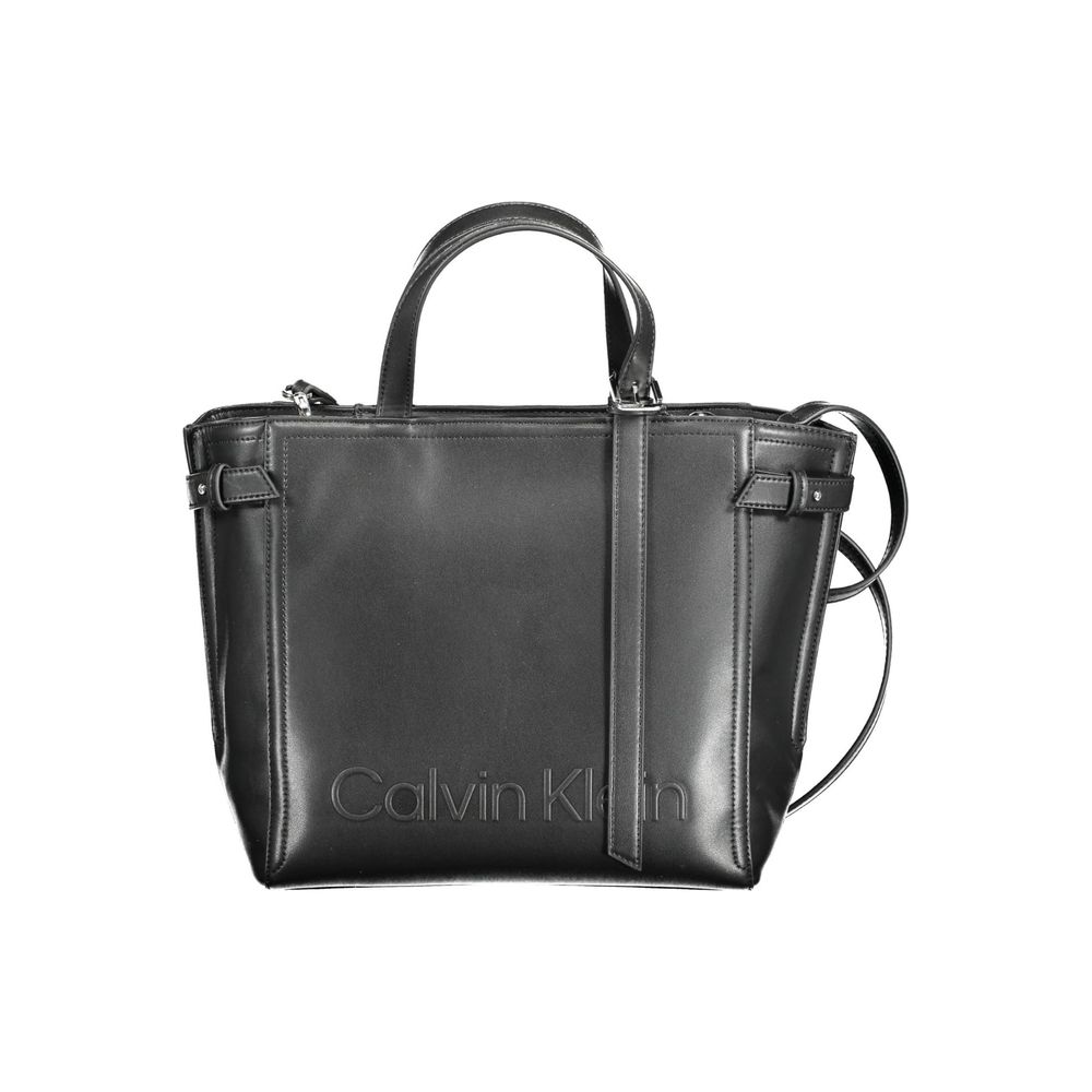 Calvin Klein Black Polyester Women Handbag - ACCEXO