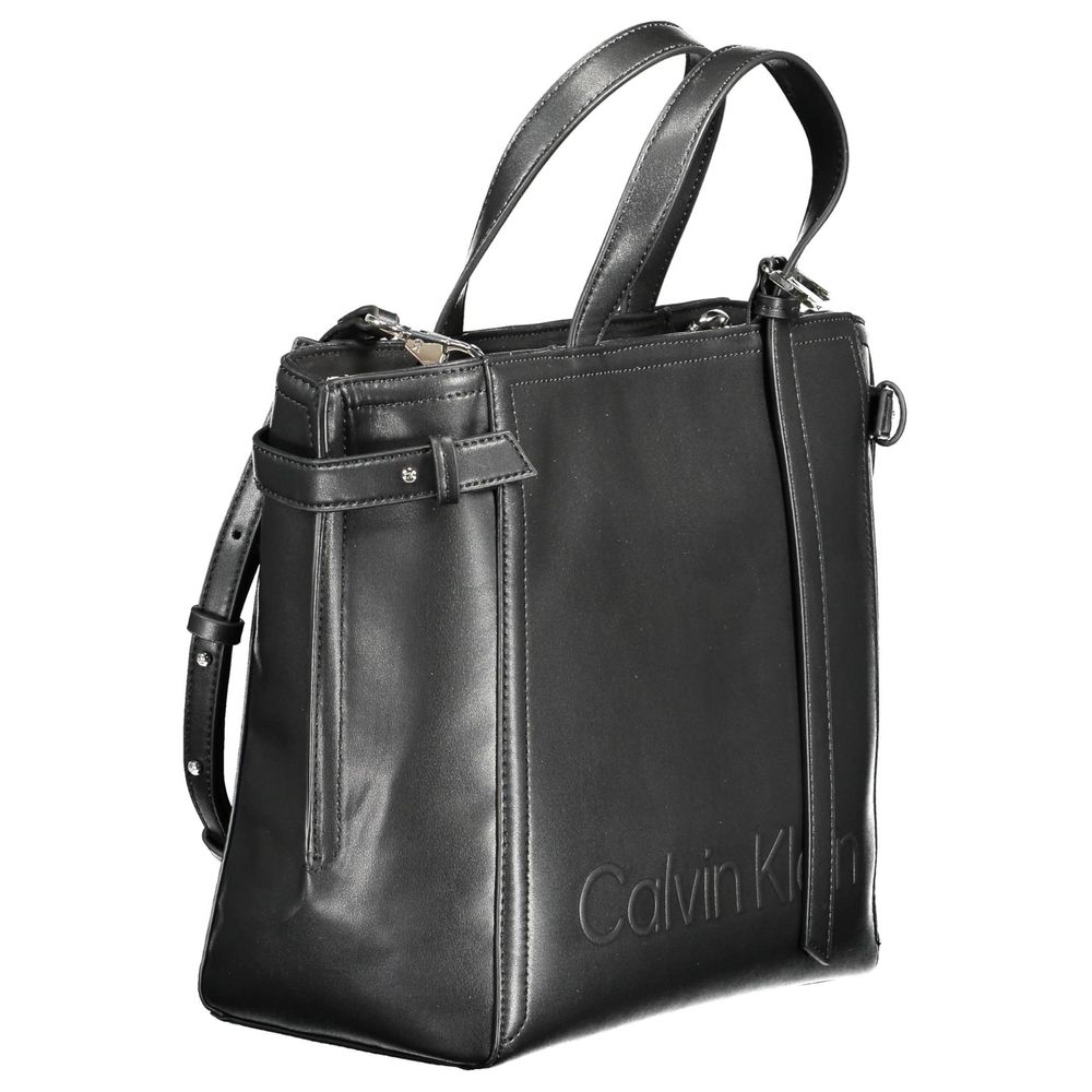 Calvin Klein Black Polyester Women Handbag - ACCEXO