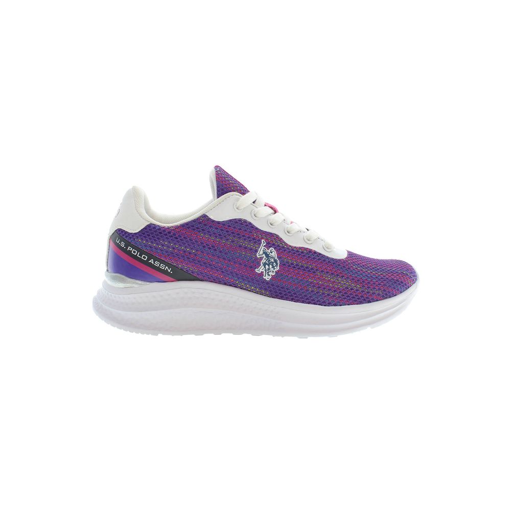 U.S. POLO ASSN. Purple Polyester Women Sneaker - ACCEXO
