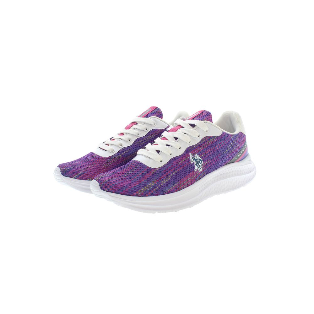 U.S. POLO ASSN. Purple Polyester Women Sneaker - ACCEXO