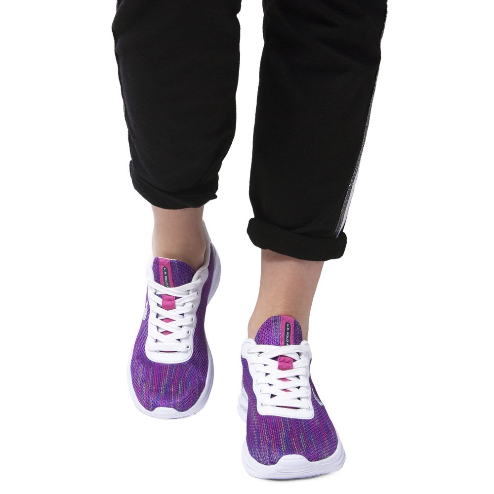 U.S. POLO ASSN. Purple Polyester Women Sneaker - ACCEXO