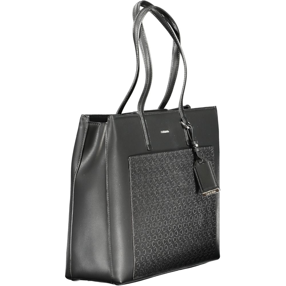 Calvin Klein Black Polyester Women Handbag - ACCEXO