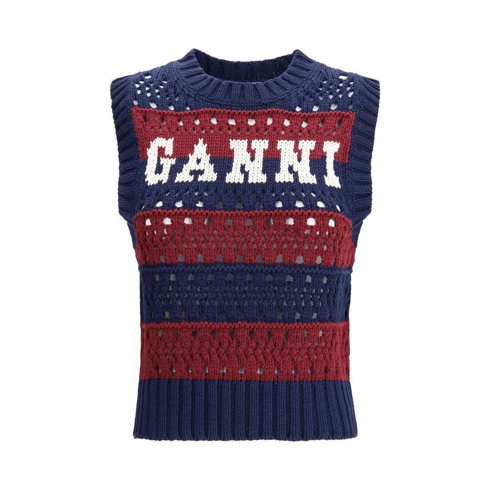 Ganni Striped Vest - ACCEXO