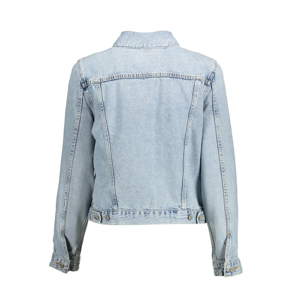 Levi's Light Blue Cotton Women Jacket - ACCEXO