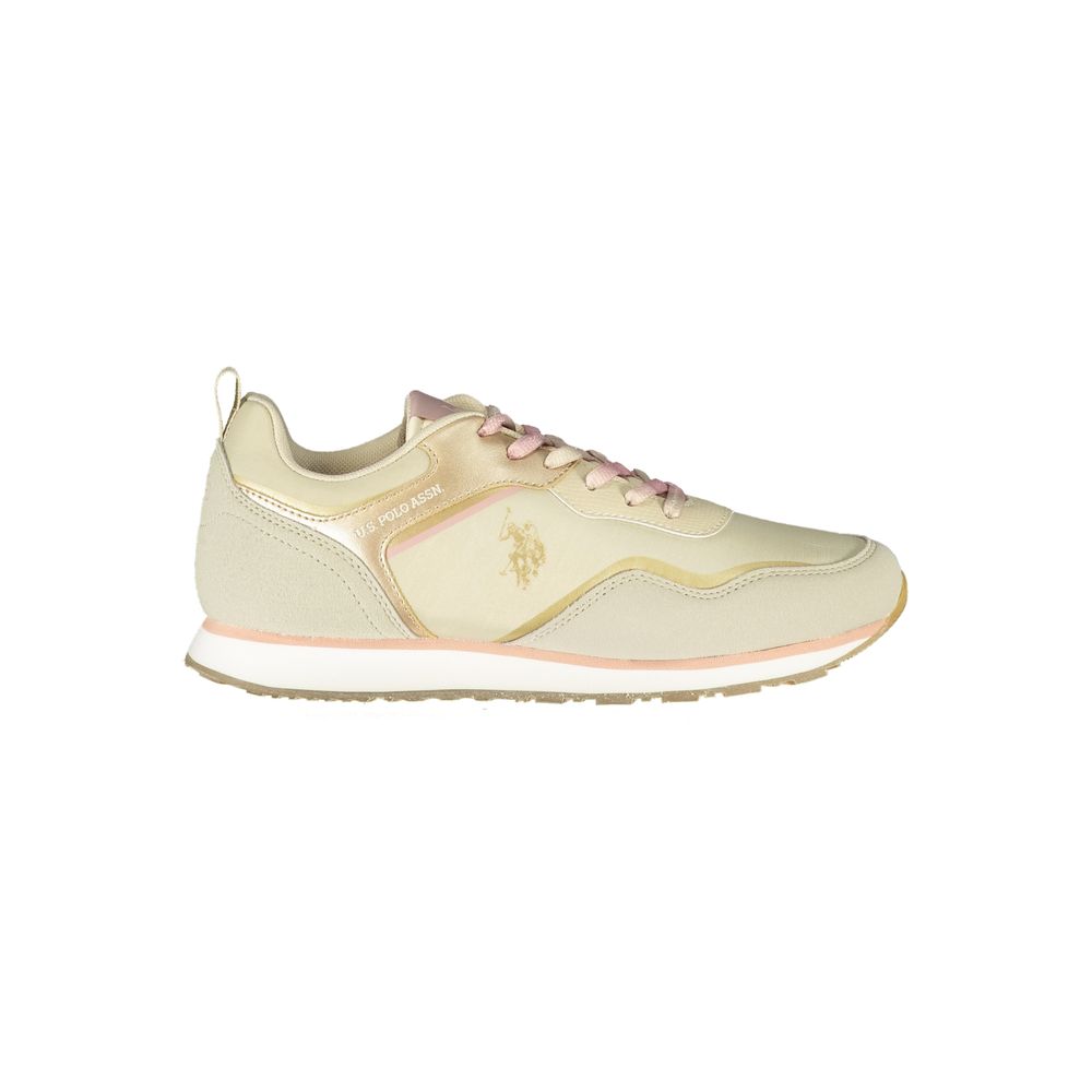 U.S. POLO ASSN. Beige Polyester Sneaker - ACCEXO