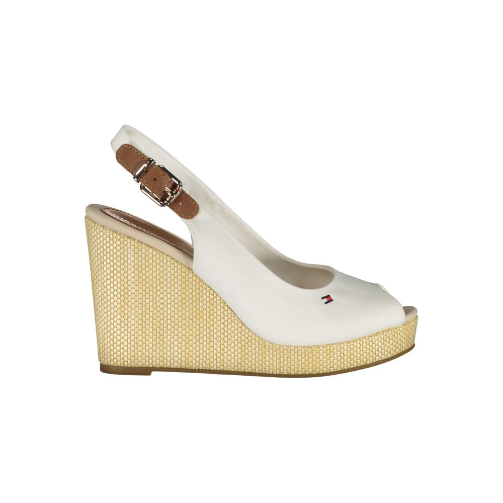 Tommy Hilfiger White Cotton Sandal - ACCEXO