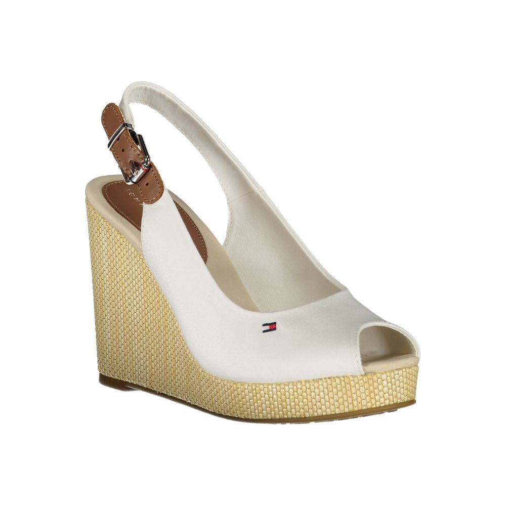 Tommy Hilfiger White Cotton Sandal - ACCEXO