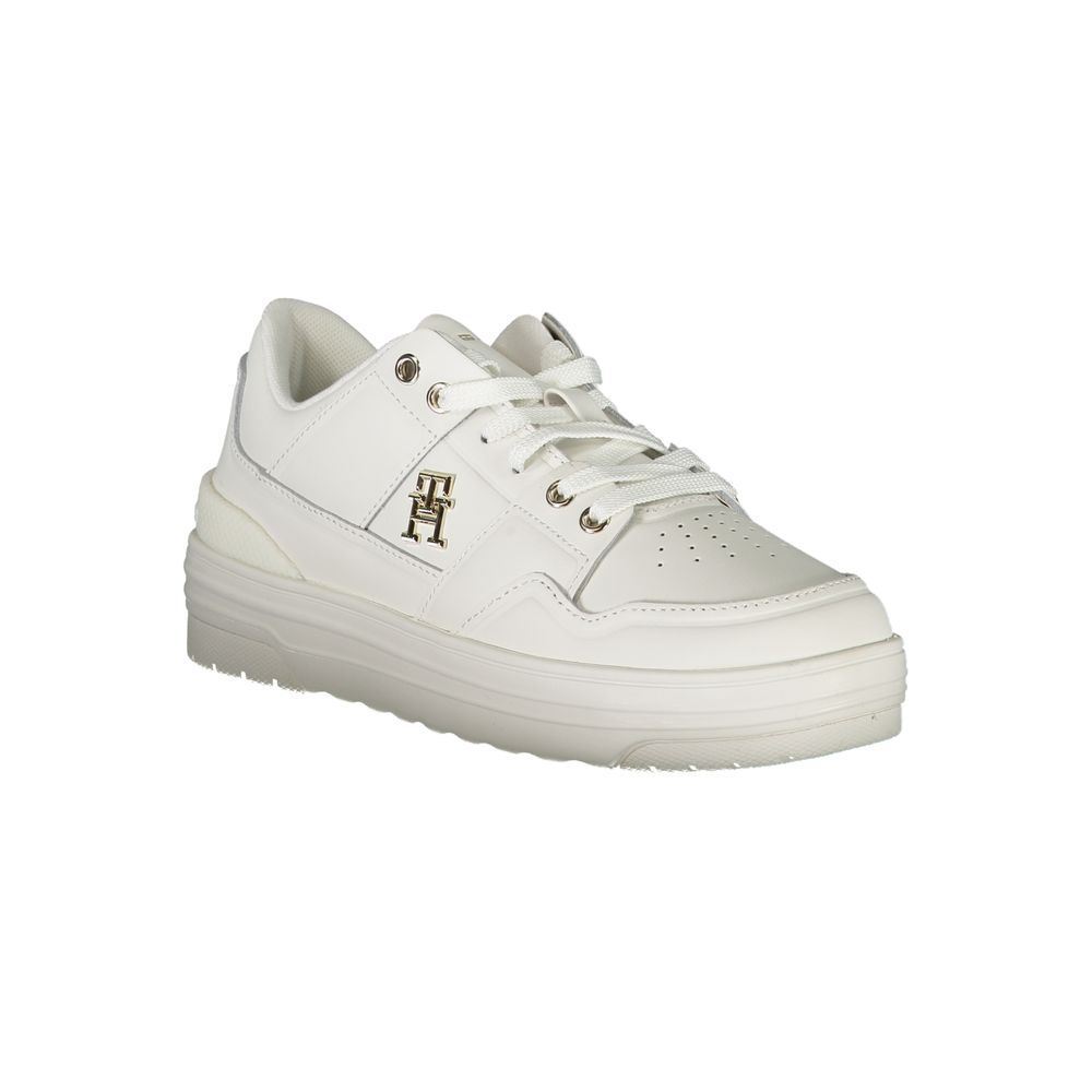 Tommy Hilfiger White Leather Women Sneaker - ACCEXO