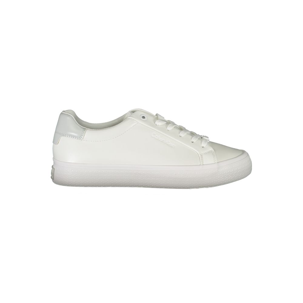 Calvin Klein Elegant White Sneakers with Contrast Detailing - ACCEXO