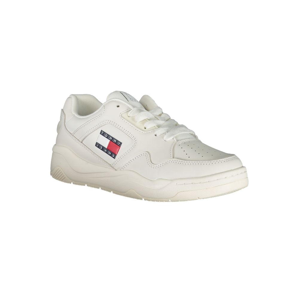 Tommy Hilfiger White Polyester Sneaker - ACCEXO