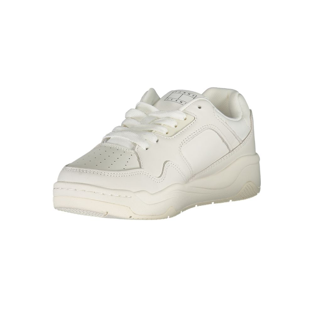 Tommy Hilfiger White Polyester Sneaker - ACCEXO
