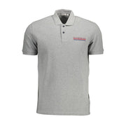 Napapijri Brown Cotton Men Polo Shirt
