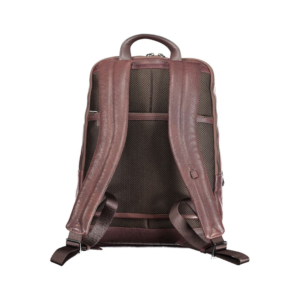 Piquadro Brown Leather Backpack