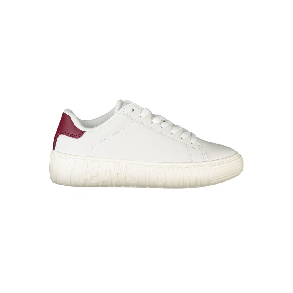 Tommy Hilfiger White Leather Women Sneaker - ACCEXO