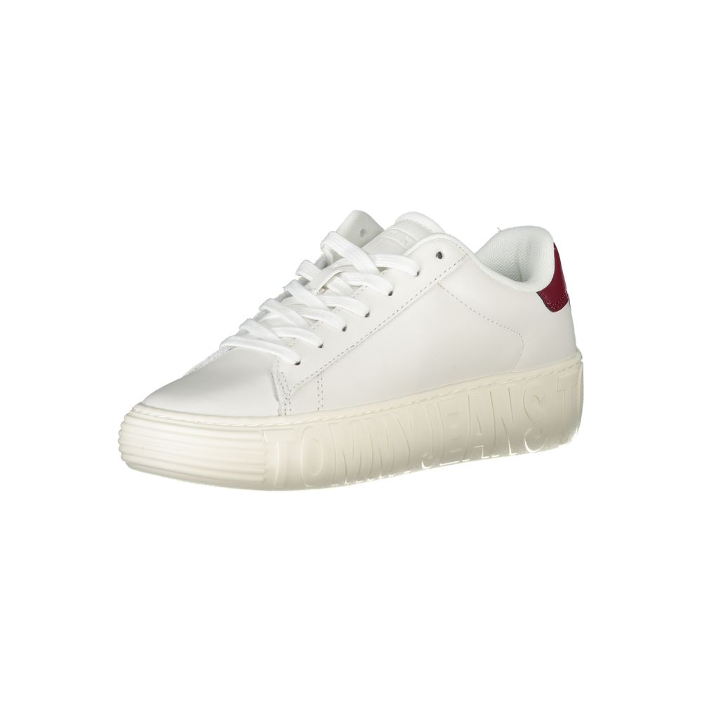 Tommy Hilfiger White Leather Women Sneaker - ACCEXO