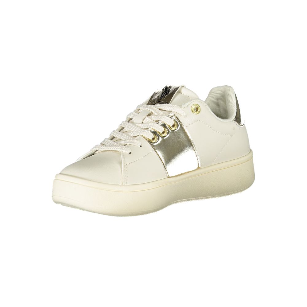 U.S. POLO ASSN. Beige Polyethylene Women Sneaker - ACCEXO