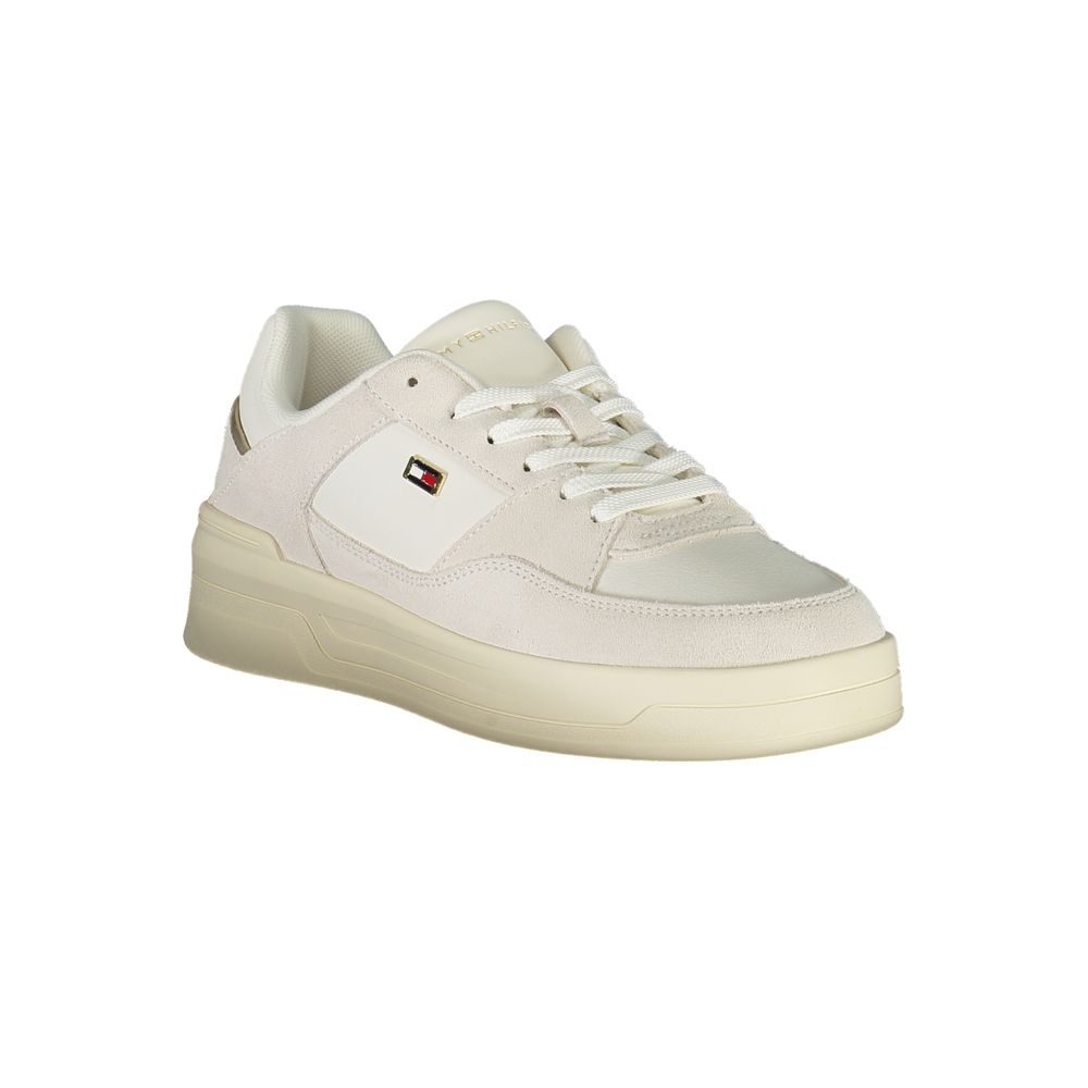 Tommy Hilfiger White Leather Women Sneaker - ACCEXO