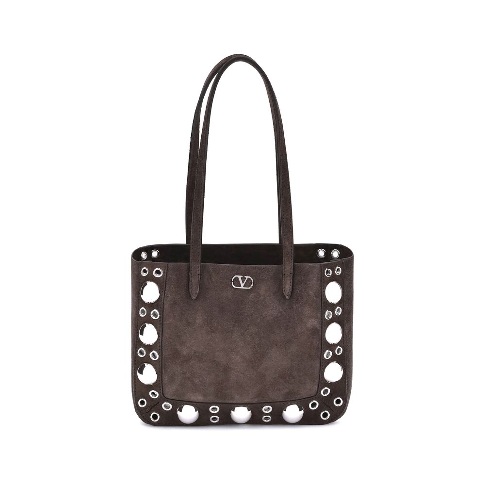 Valentino Garavani Suede Nellcôte Tote Bag - ACCEXO