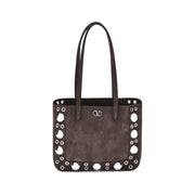 Valentino Garavani Suede Nellcôte Tote Bag - ACCEXO