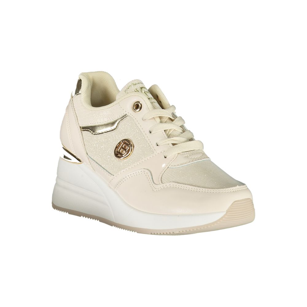 Laura Biagiotti Beige Synthetic Women Sneaker - ACCEXO