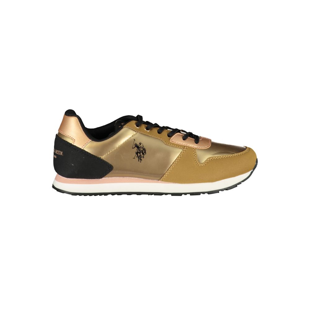 U.S. POLO ASSN. Gold Polyester Sneaker - ACCEXO