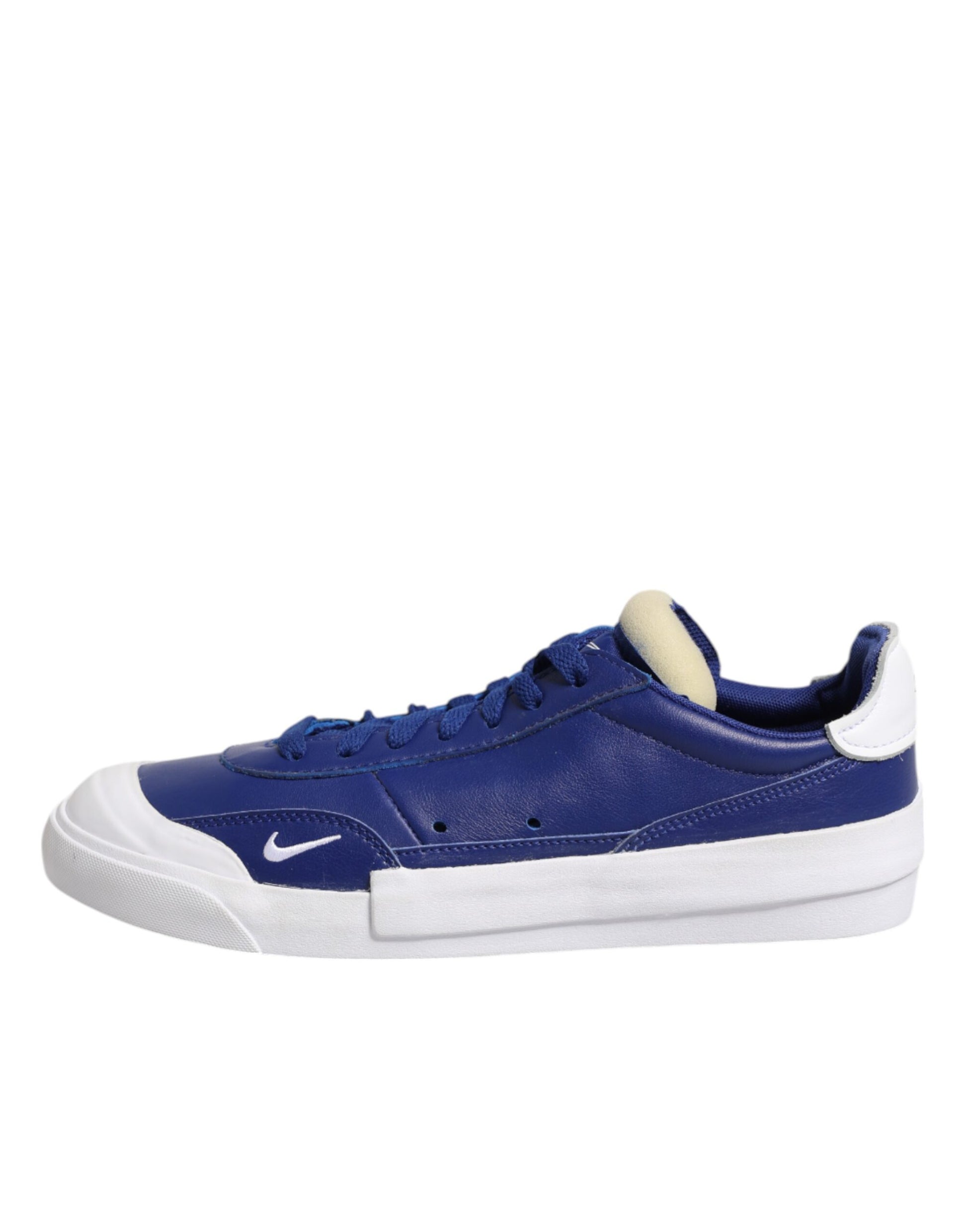 Nike White Blue Lace Up Low Top Drop-Type PRM Sneakers Shoes - ACCEXO