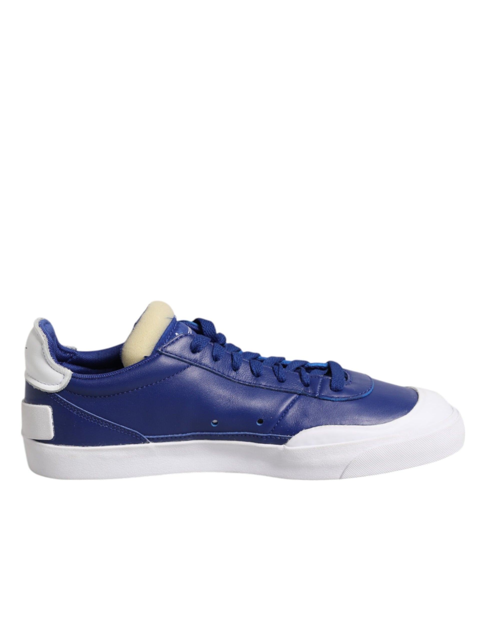 Nike White Blue Lace Up Low Top Drop-Type PRM Sneakers Shoes - ACCEXO
