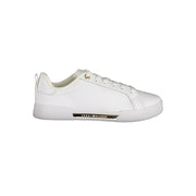 Tommy Hilfiger Chic White Lace-Up Sneakers with Contrast Detail - ACCEXO