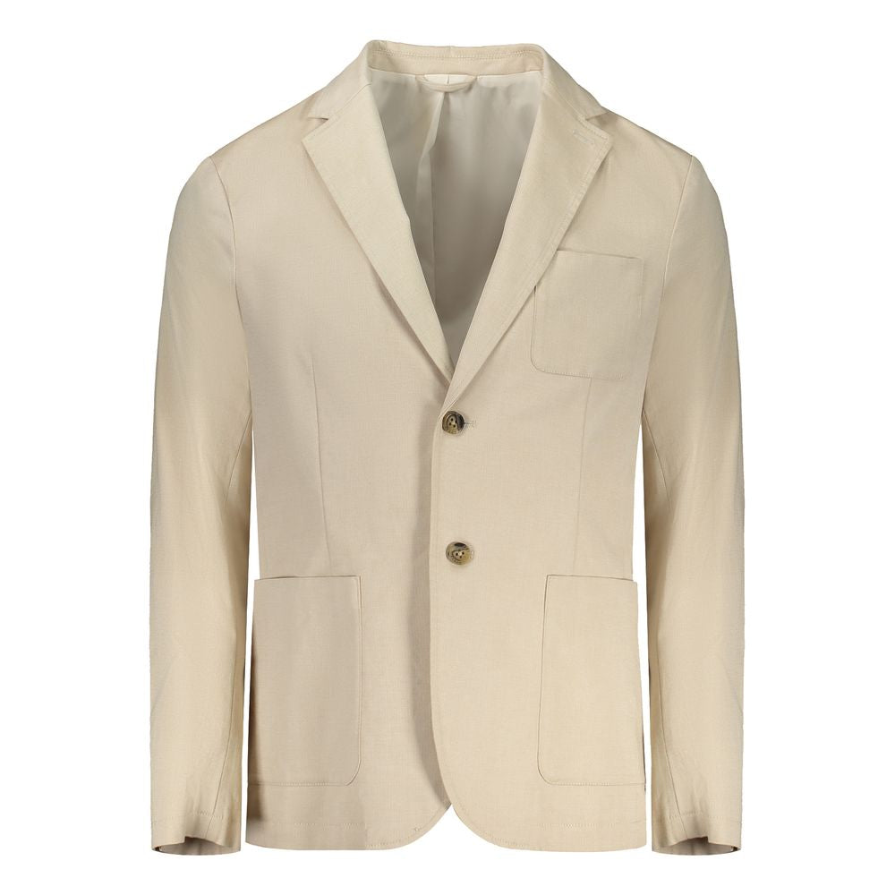 Guess Jeans Beige Cotton Jacket - ACCEXO