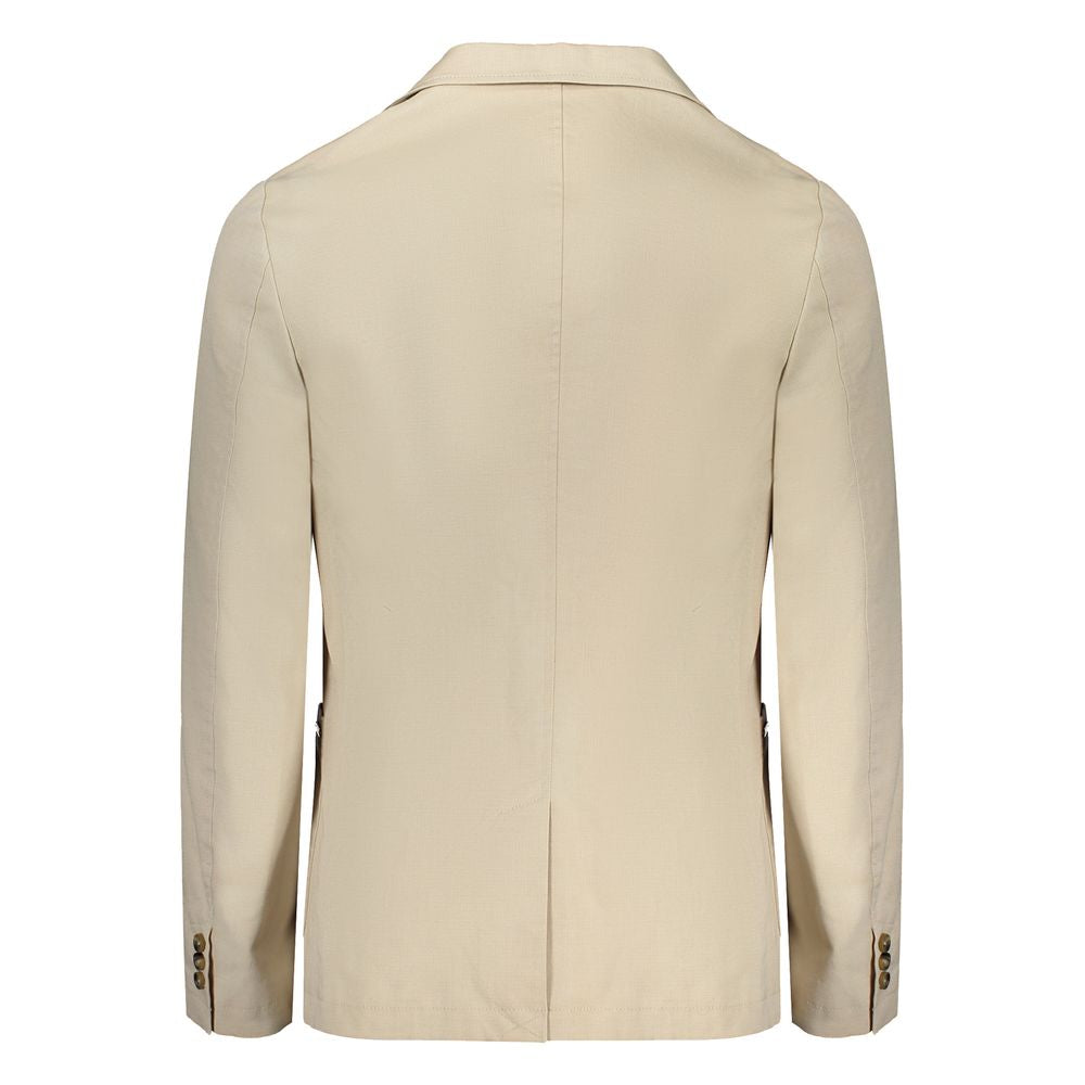 Guess Jeans Beige Cotton Jacket - ACCEXO