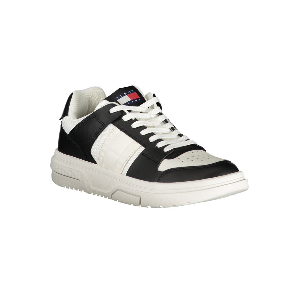 Tommy Hilfiger Black Leather Women Sneaker - ACCEXO