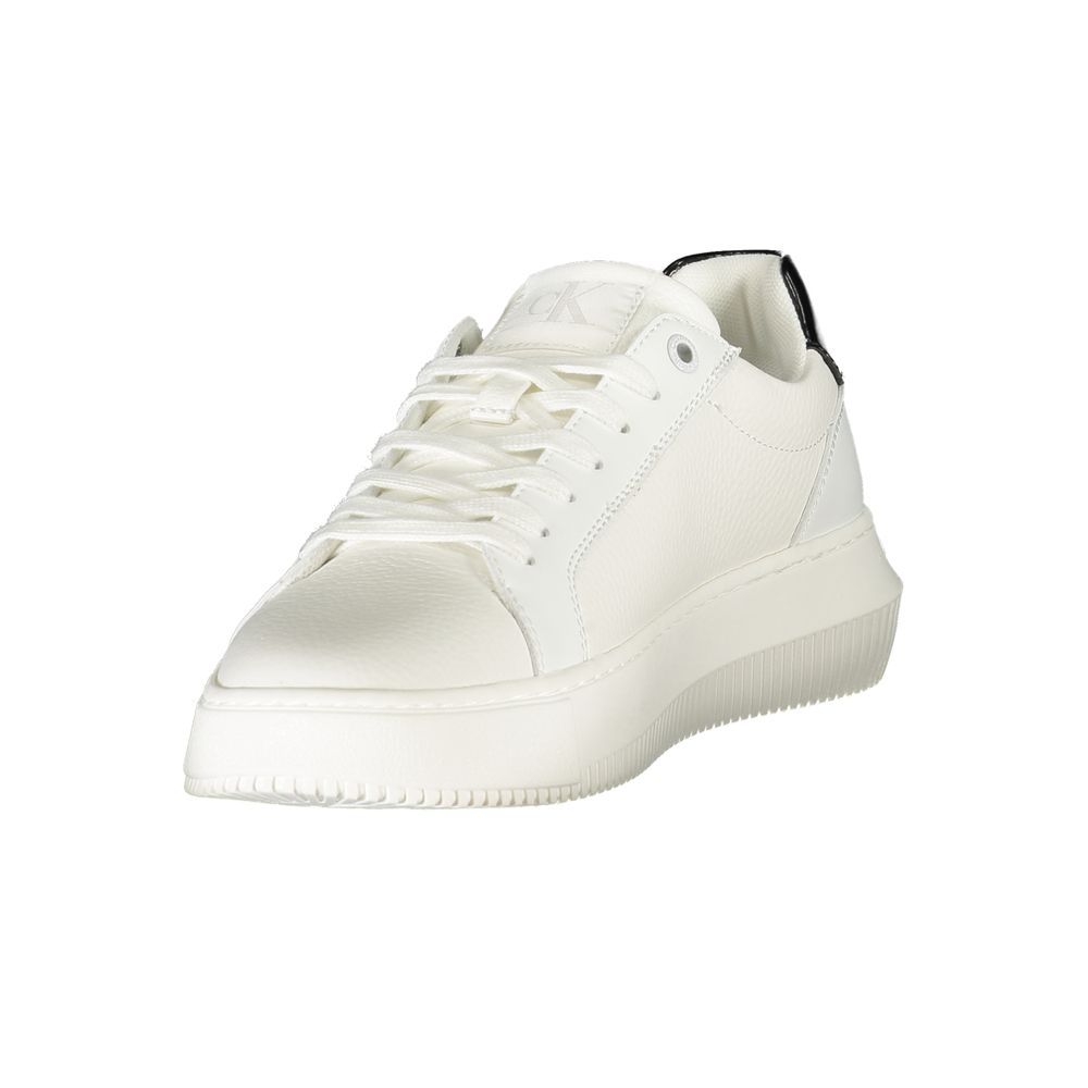 Calvin Klein White Leather Women Sneaker - ACCEXO