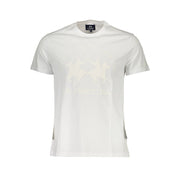La Martina White Cotton Men T-Shirt - ACCEXO